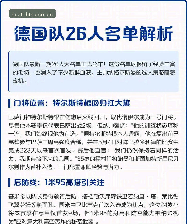 德国队26人世界杯名单深度解析：诺伊尔回归与18岁新星入围的战略布局